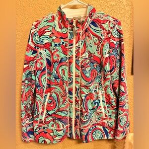 Talbots Large Petite Zip Up Lightweight Jacket